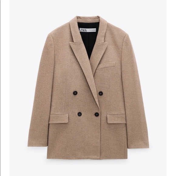 BNWOT Zara Wool Blend Blazer - Picture 1 of 6